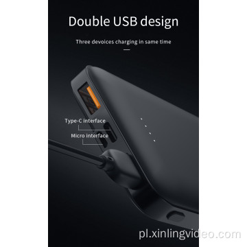 WHAYLAN Power Bank 10000 mAh przenośna bateria zasilania